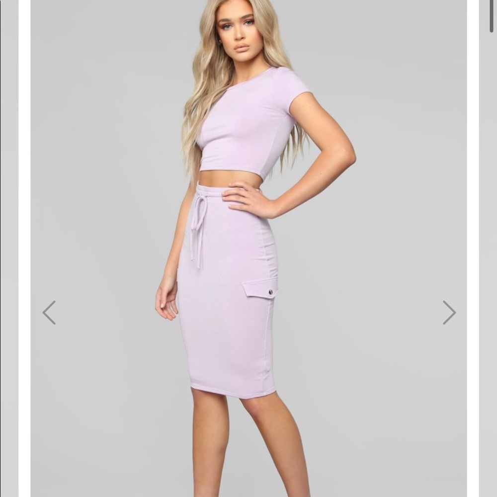Fashion nova skirt set